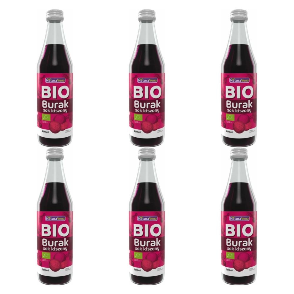 6 x Sok z Buraków Kiszonych 250 ml Bio - NaturAvena
