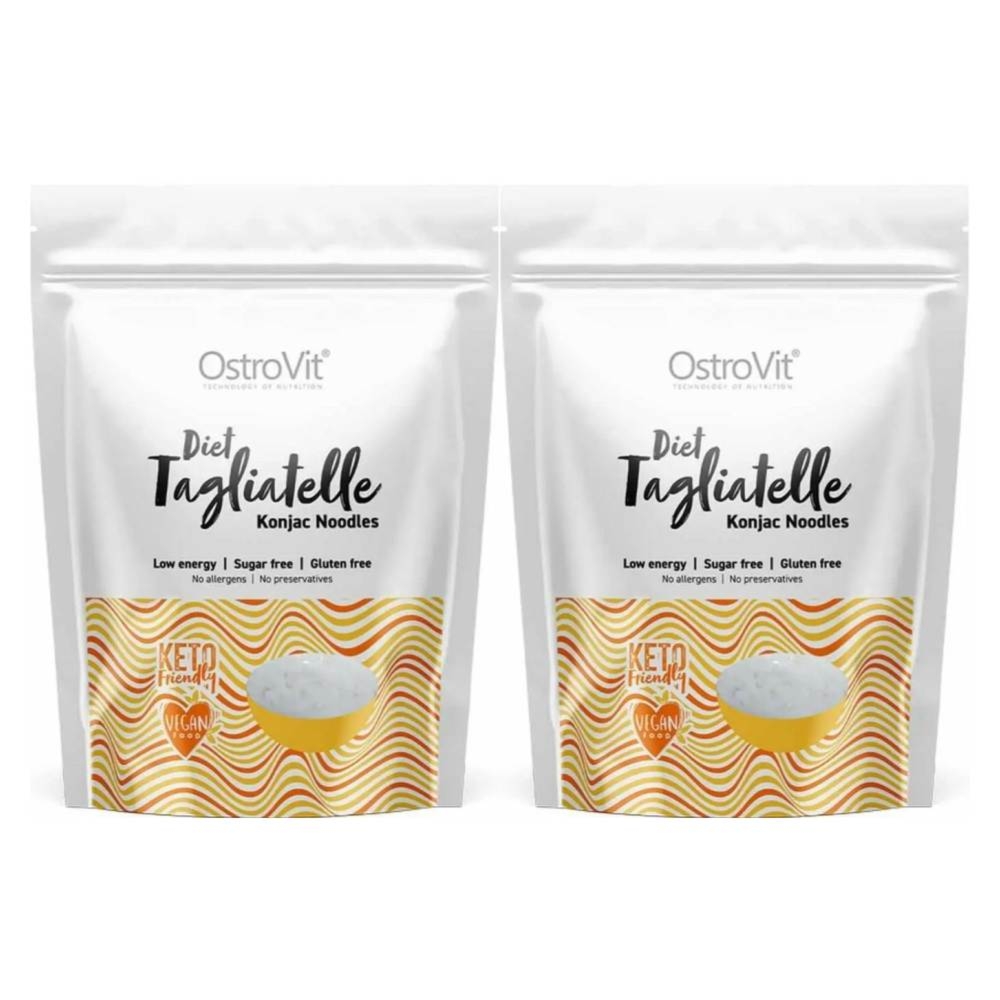 2 x Makaron Konjac Diet Tagliatelle Konjac Noodles Keto Friendly 400 g (250 g) - OstroVit