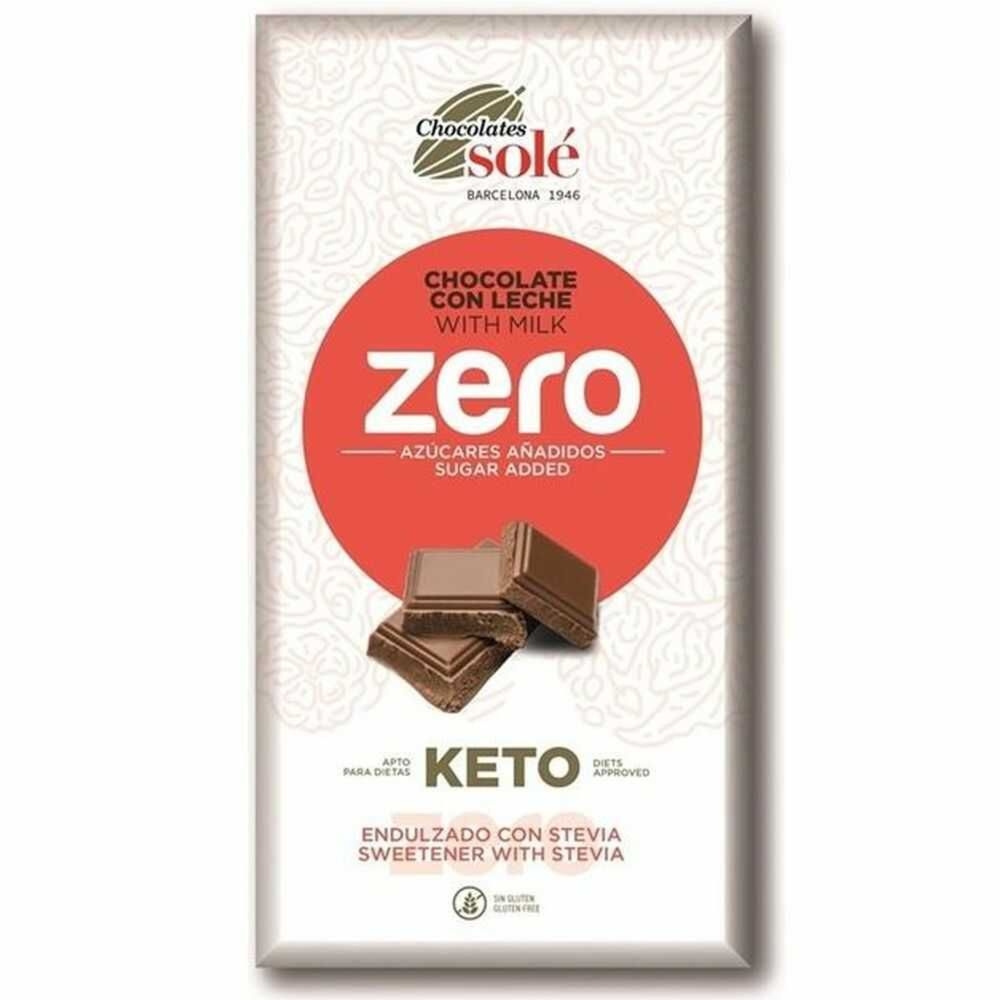 Czekolada Mleczna Bez Dodatku Cukru ze Stewią 100 g - Chocolates Sole