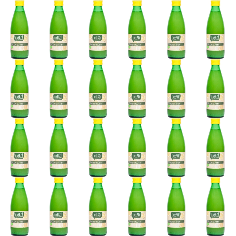 24 x Sok z Cytryn Bio 250 ml - Eureko - 2 zgrzewki