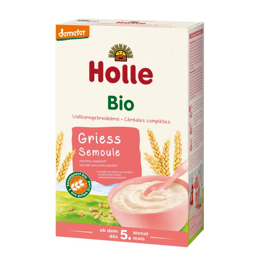 Kaszka Pszenna Pełnoziarnista Bez Dodatku Cukru Bio Demeter 250 g - Holle