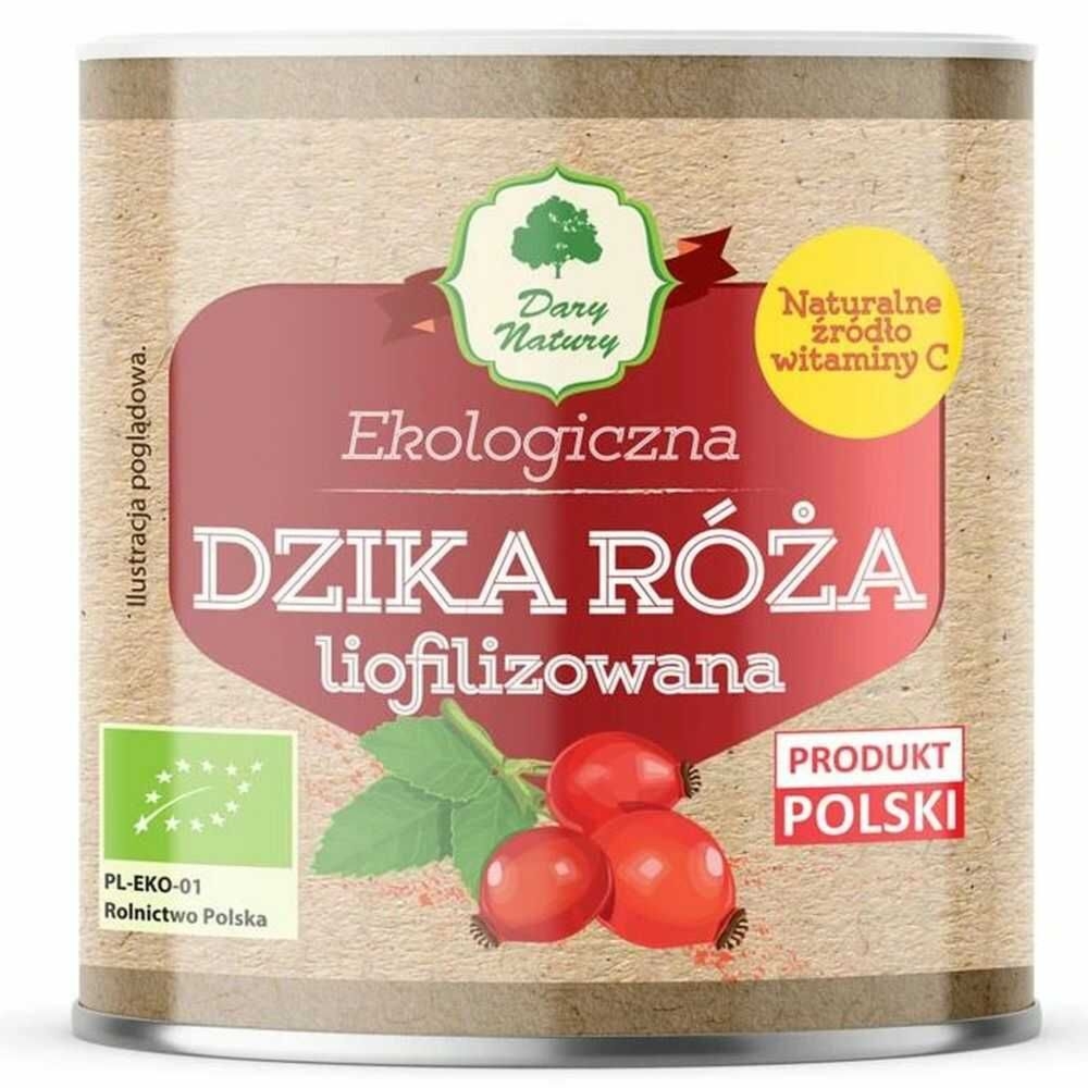 Dzika Róża Liofilizowana w Proszku EKO 70 g - Dary Natury