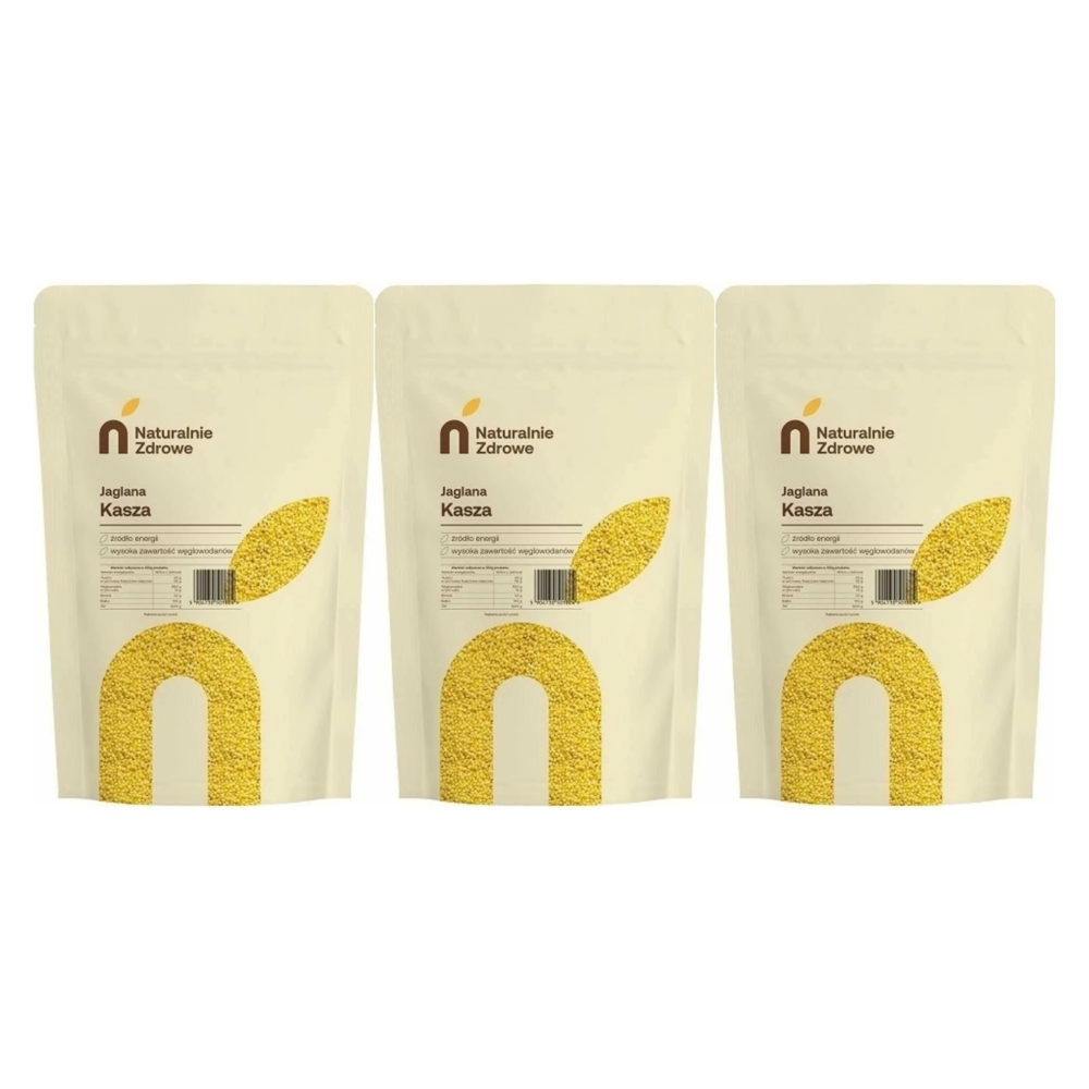 3 x Kasza Jaglana Polska 1 kg - Naturalnie Zdrowe