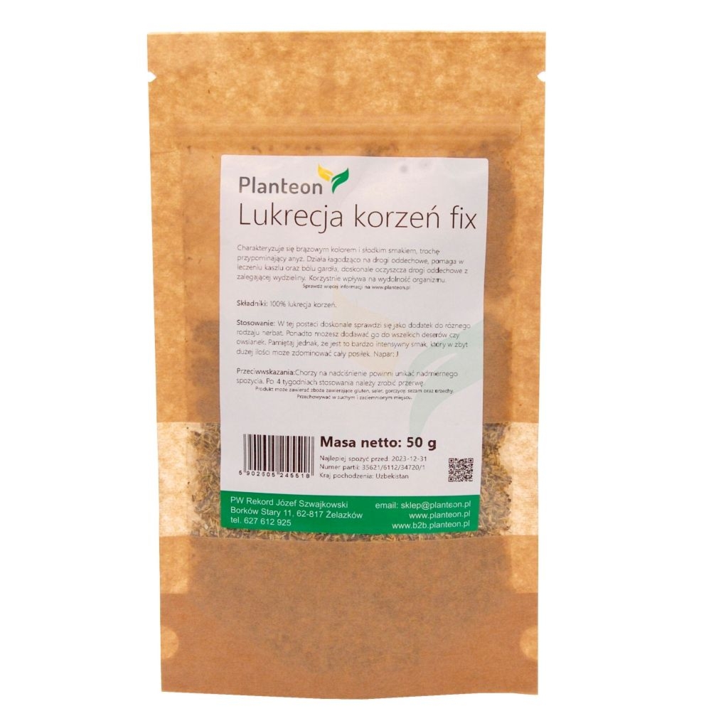 Lukrecja Korzeń Fix 50 g Planteon