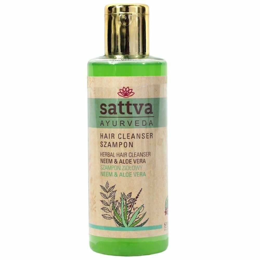 Szampon do Włosów Ziołowy Neem i Aloes 210 ml - Sattva