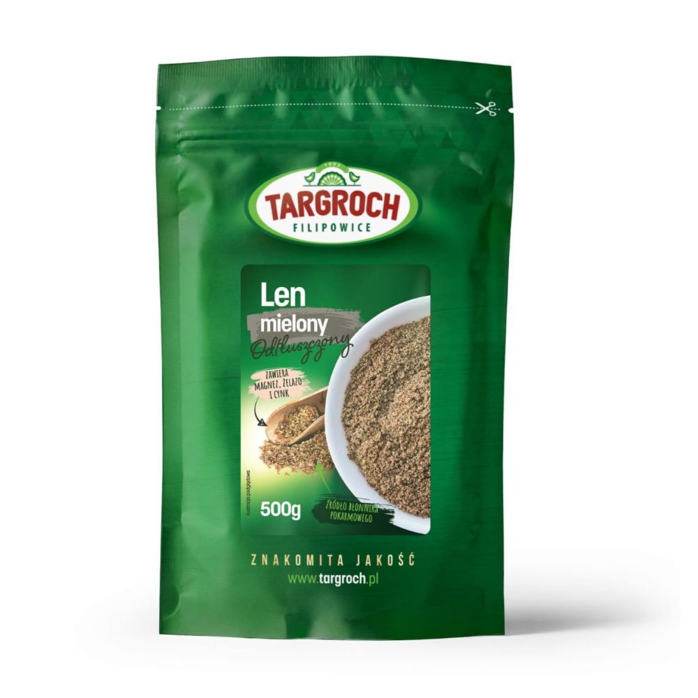 Len Mielony Odtłuszczony 500 g - Targroch