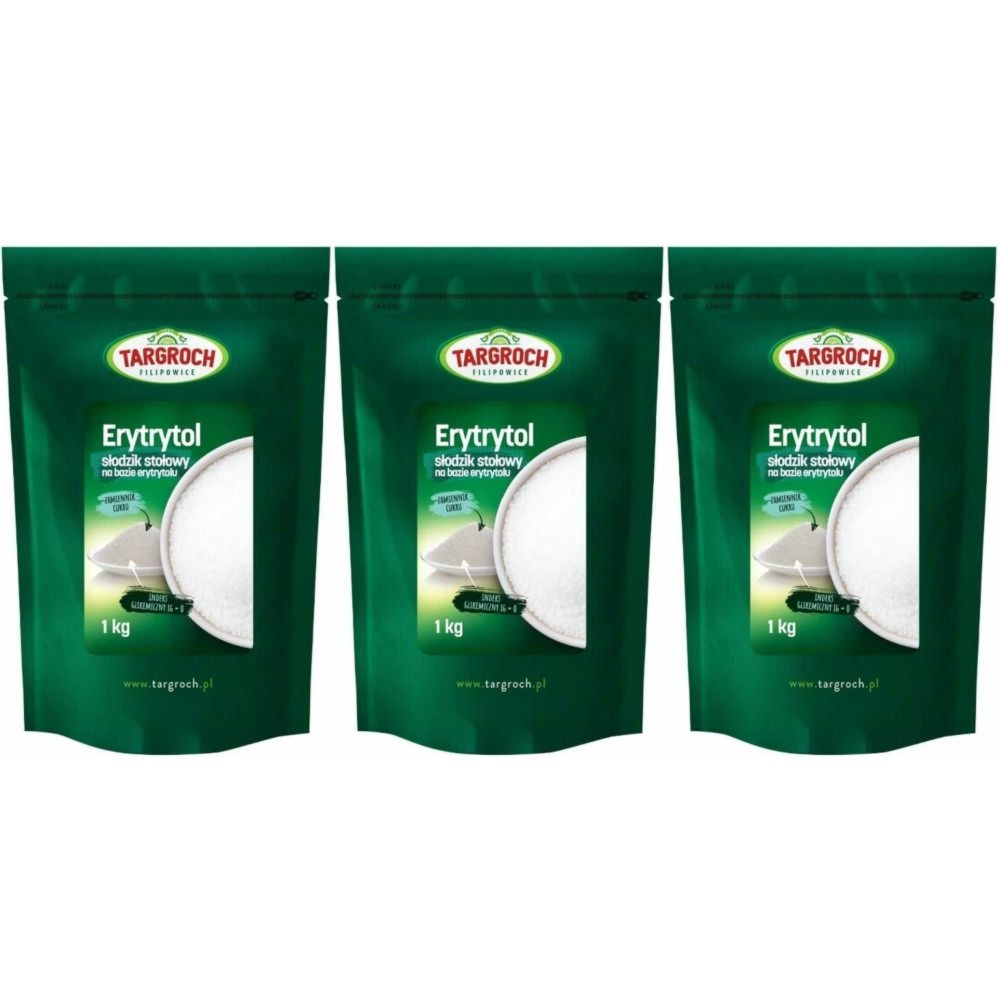 Zestaw 3 x Erytrol (Erytrytol) 1 kg - Targroch