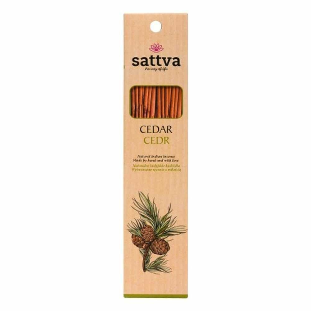 Kadzidło Indyjskie - Cedr 15 Sztuk (30 g) - Sattva