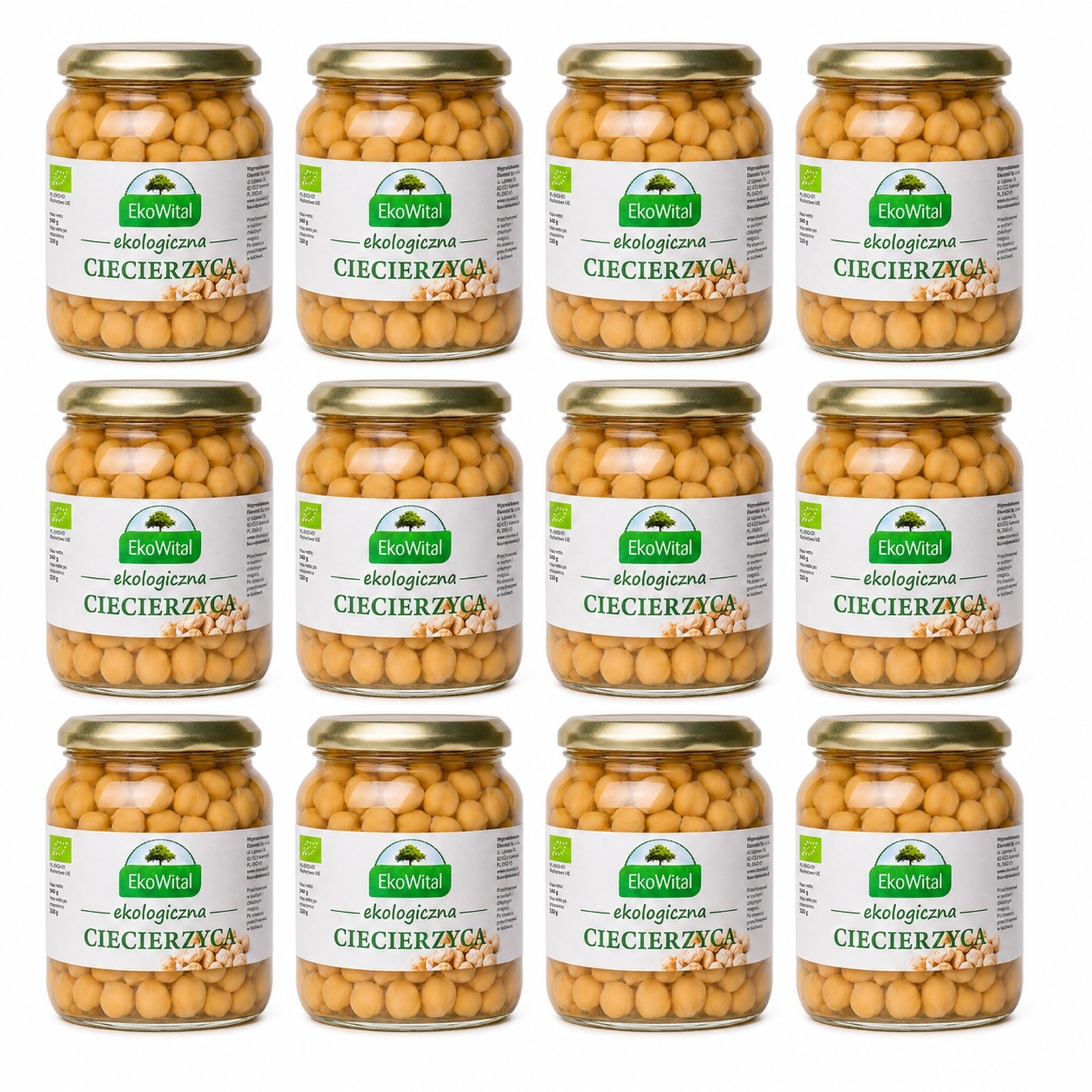 12 x Ciecierzyca w Zalewie Bio 680 g (415 g) - Ekowital