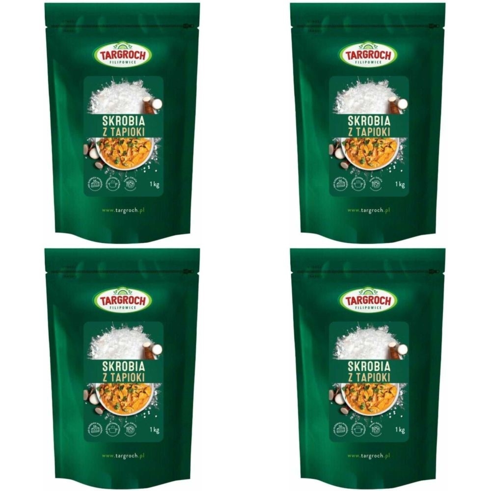 Zestaw 4 x Skrobia (Mąka) z Tapioki 1 kg - Targroch