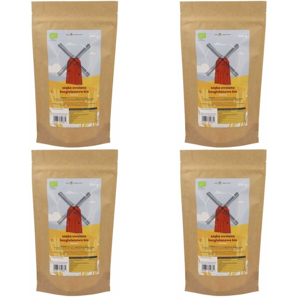 4 x Mąka Owsiana Bezglutenowa Bio 500 g - Simpatiko
