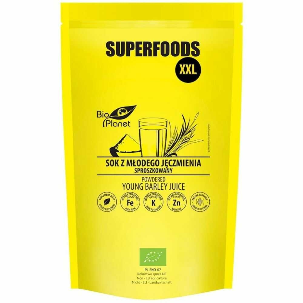 Sok z Młodego Jęczmienia Sproszkowany Bio 500 g - Bio Planet