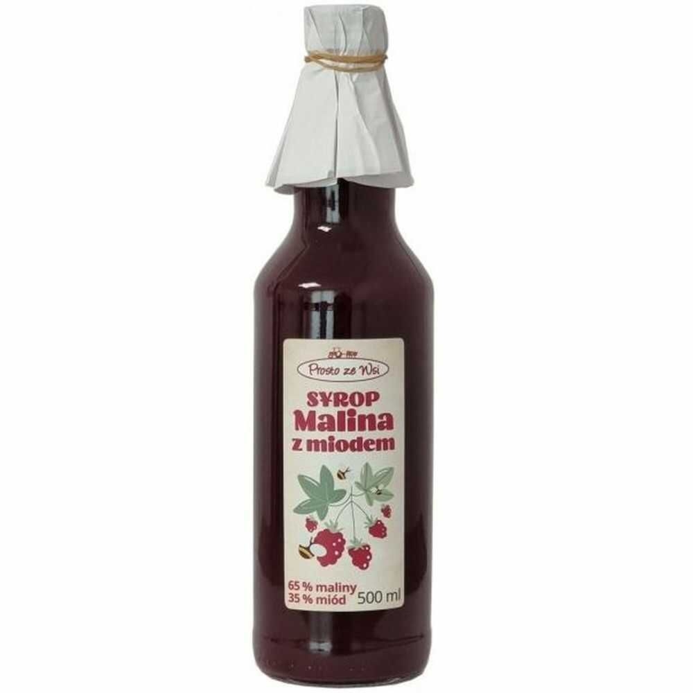 Syrop Malina z Miodem 500 ml - Prosto ze Wsi
