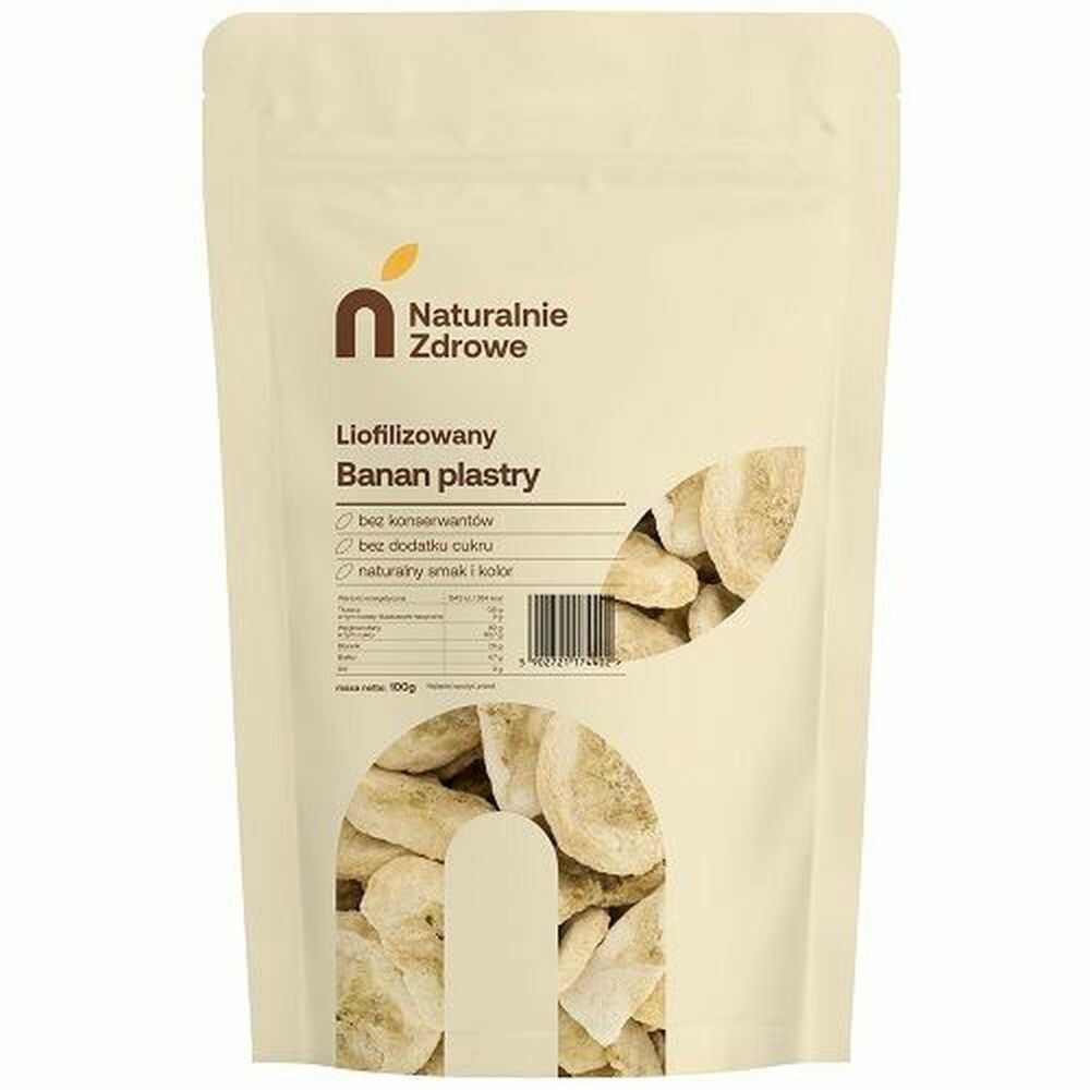 Banan Liofilizowany Plastry 100 g - Naturalnie Zdrowe
