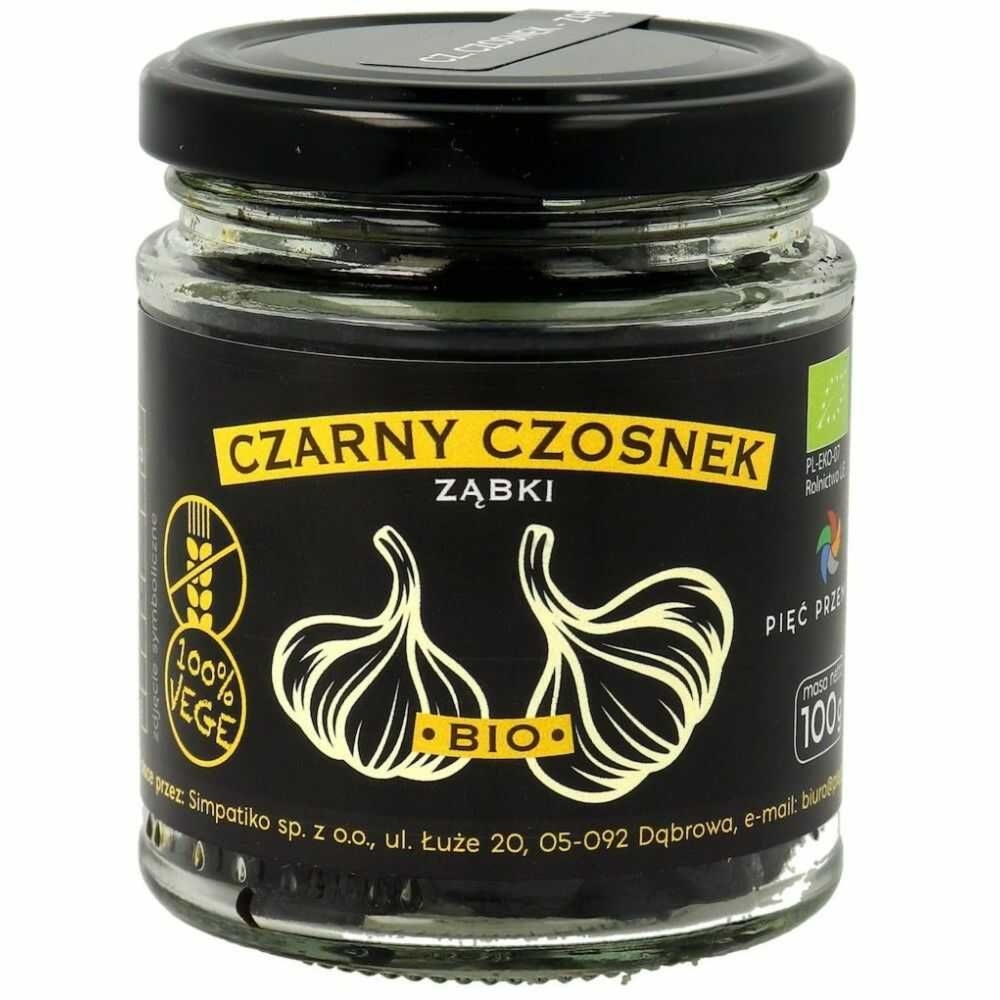 Czarny Czosnek Ząbki BIO 100 g - Pięć Przemian