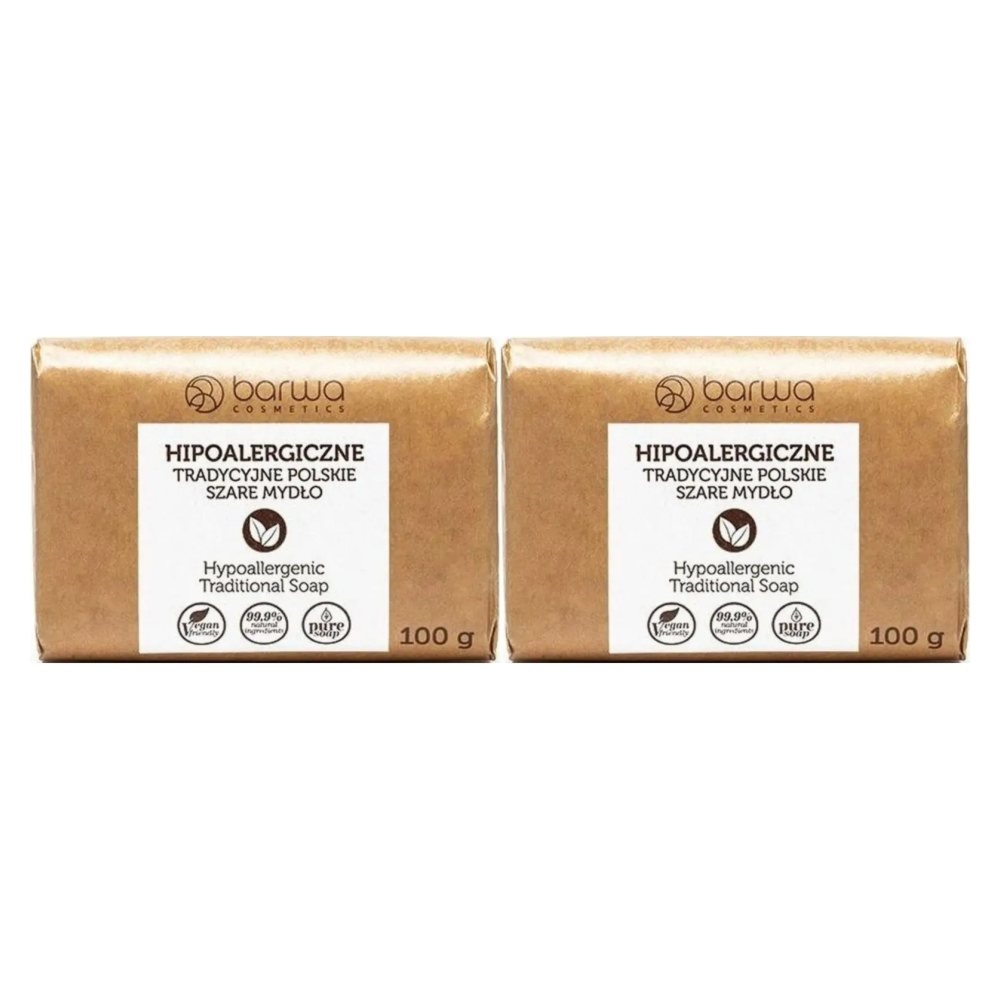 2 x Tradycyjne Polskie Szare Mydło 100 g - Barwa