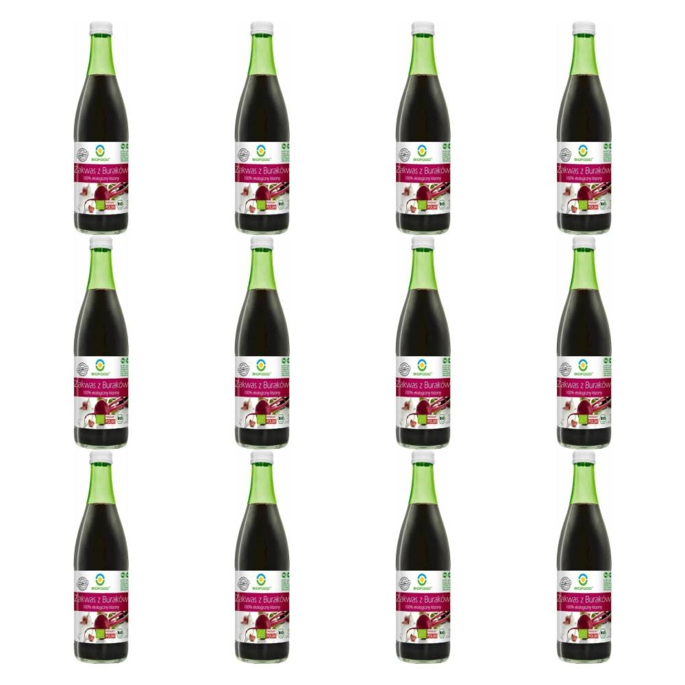 12 x Zakwas z Buraków Kiszonych Bio 500 ml - BioFood