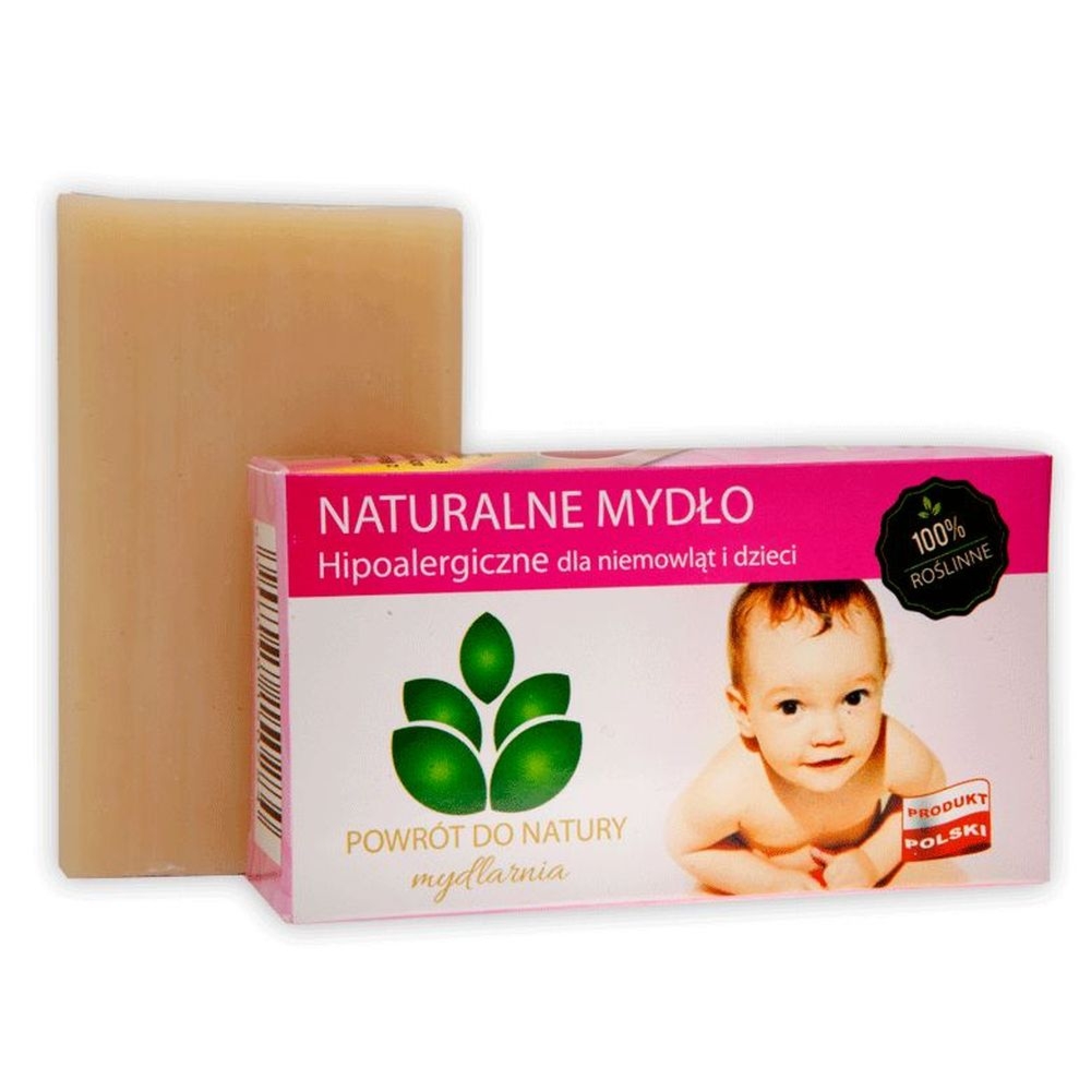 Naturalne Mydło dla Niemowląt i Dzieci 100 g - Mydlarnia Powrót do Natury