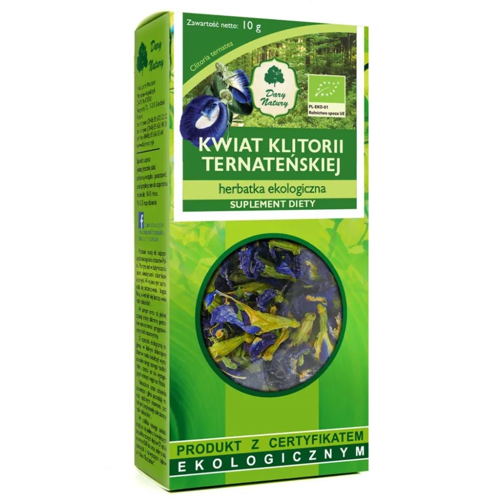 Klitoria Ternateńska Kwiat EKO 10 g - Dary Natury