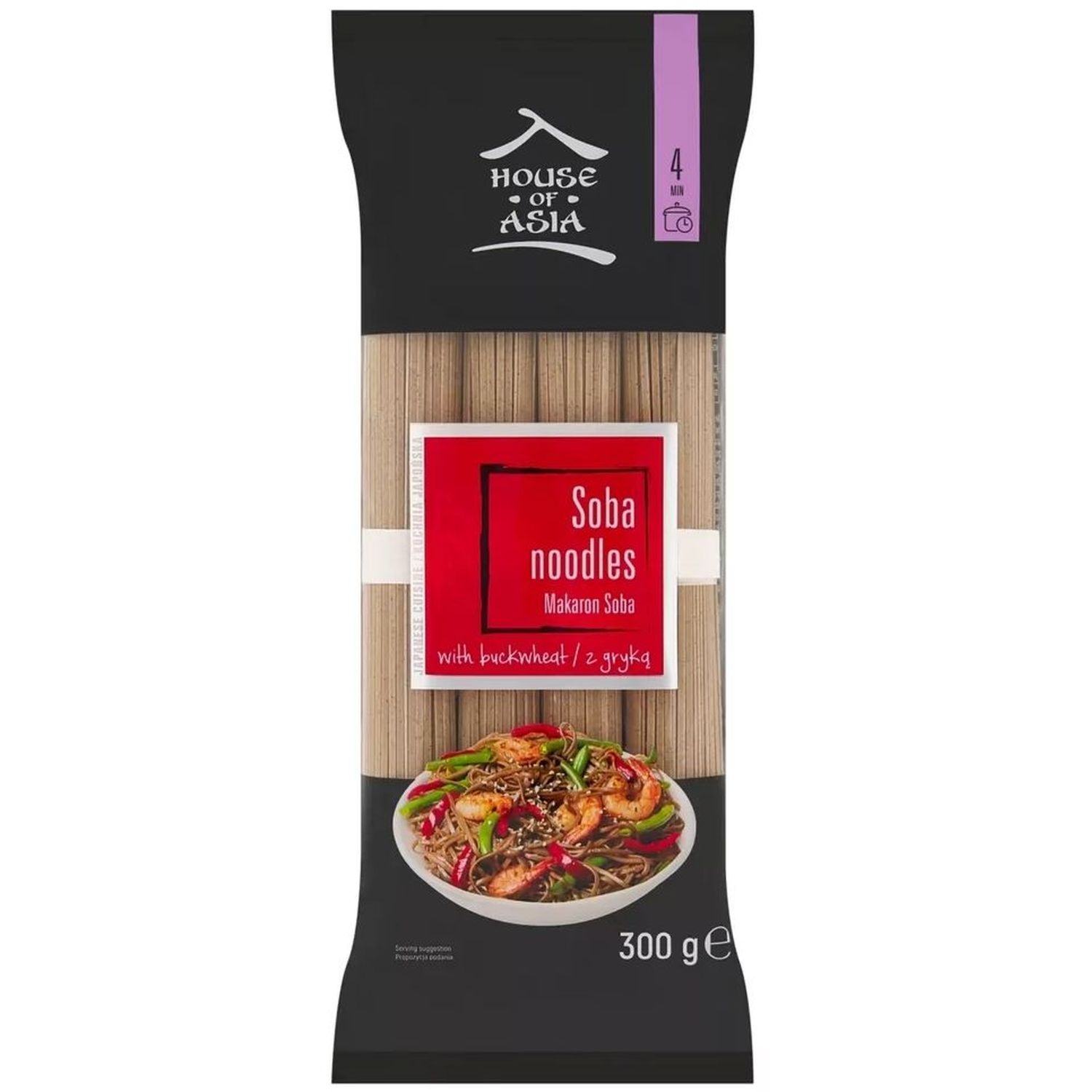 Makaron SOBA z Gryką 300 g - House of Asia