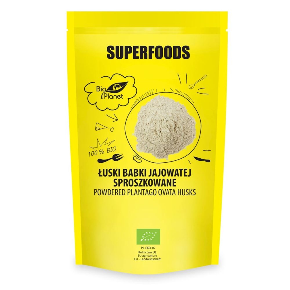 Łuski Babki Jajowatej Sproszkowane Bio 150 g - Bio Planet