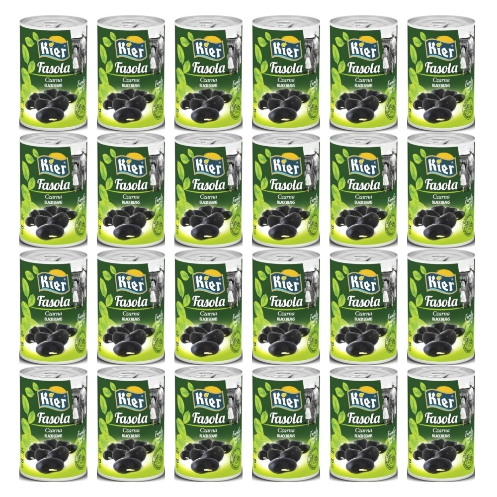 24 x Fasola Czarna 400 g (240 g) - Kier