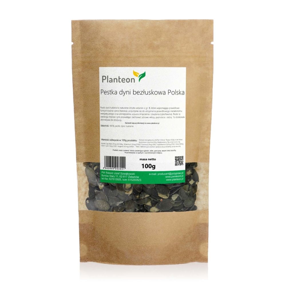 Pestka Dyni Bezłuskowa Polska 100 g - Planteon