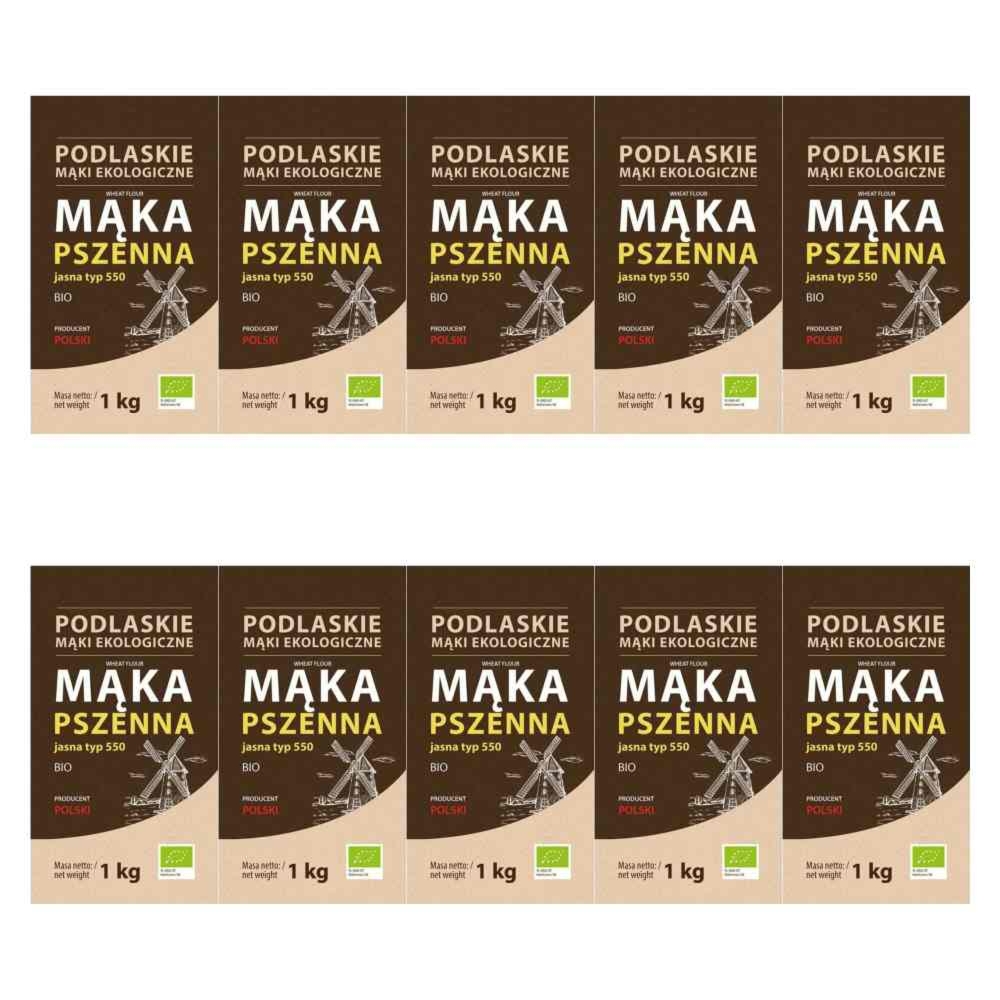 10 x Mąka Pszenna Jasna Typ 550 BIO 1 kg - Biolife