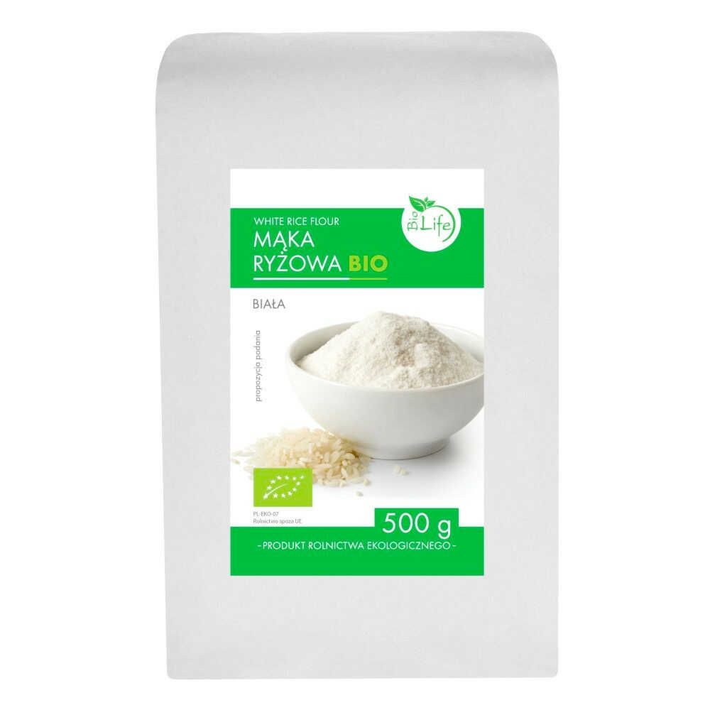 Mąka Ryżowa Biała Bio 500 g - BioLife