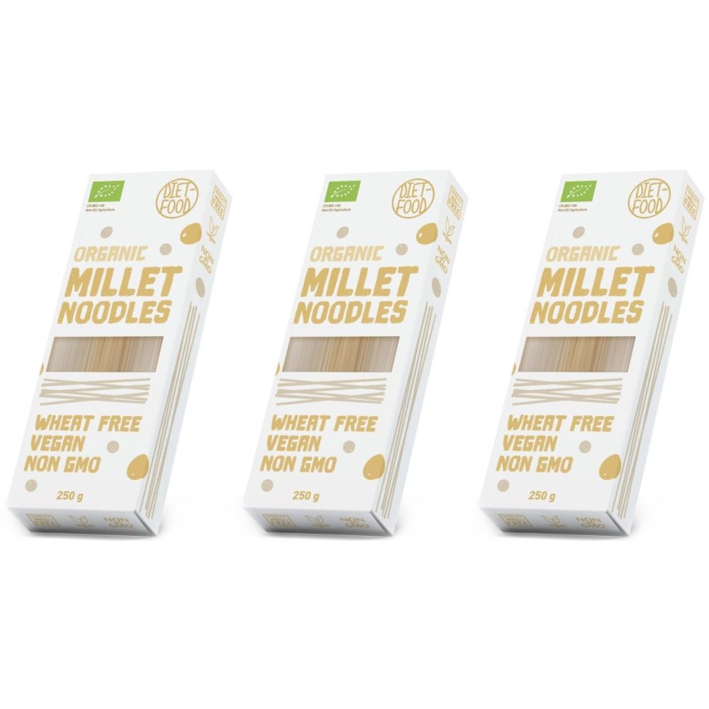 3 x Makaron Jaglany Bio 250 g - Diet-Food