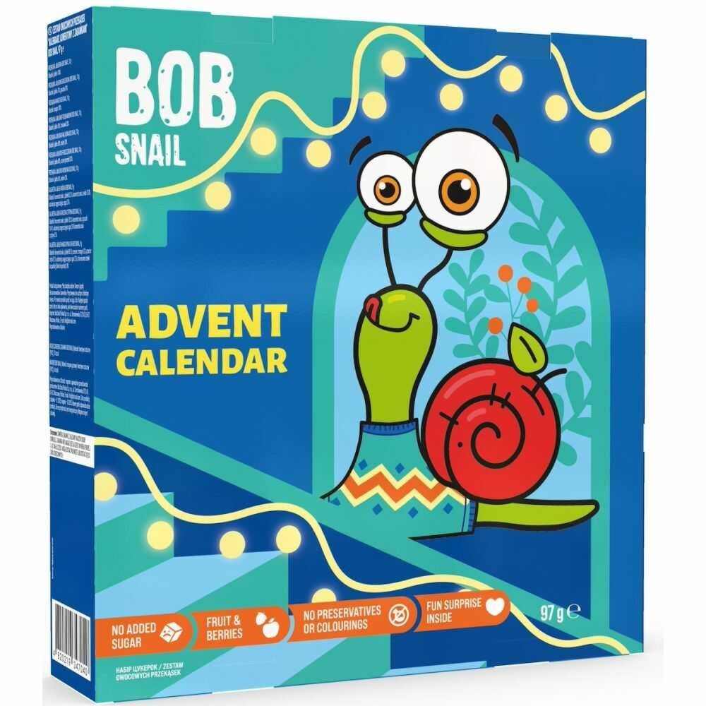Kalendarz Adwentowy Przekąski, Galaretki i Zabawki 97 g - Bob Snail