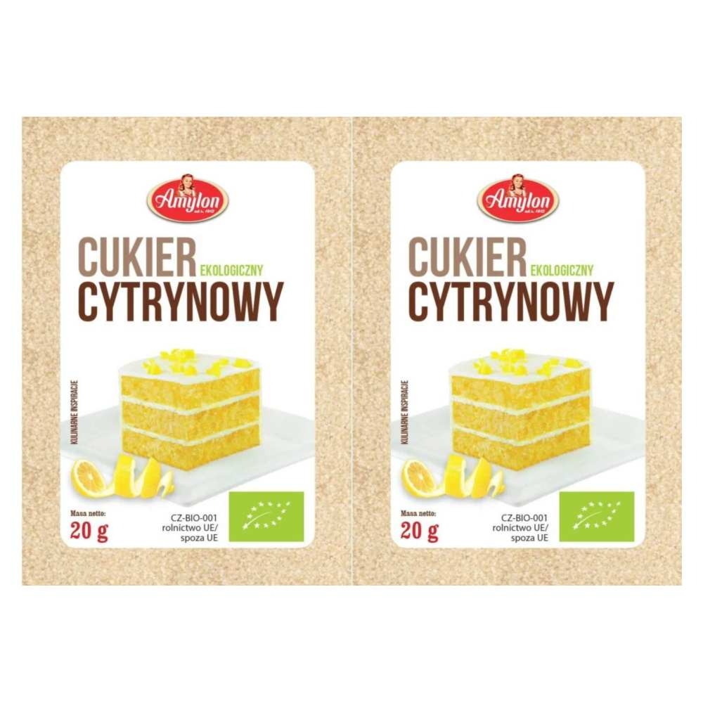 2 x Cukier Cytrynowy Bio 20 g - Amylon