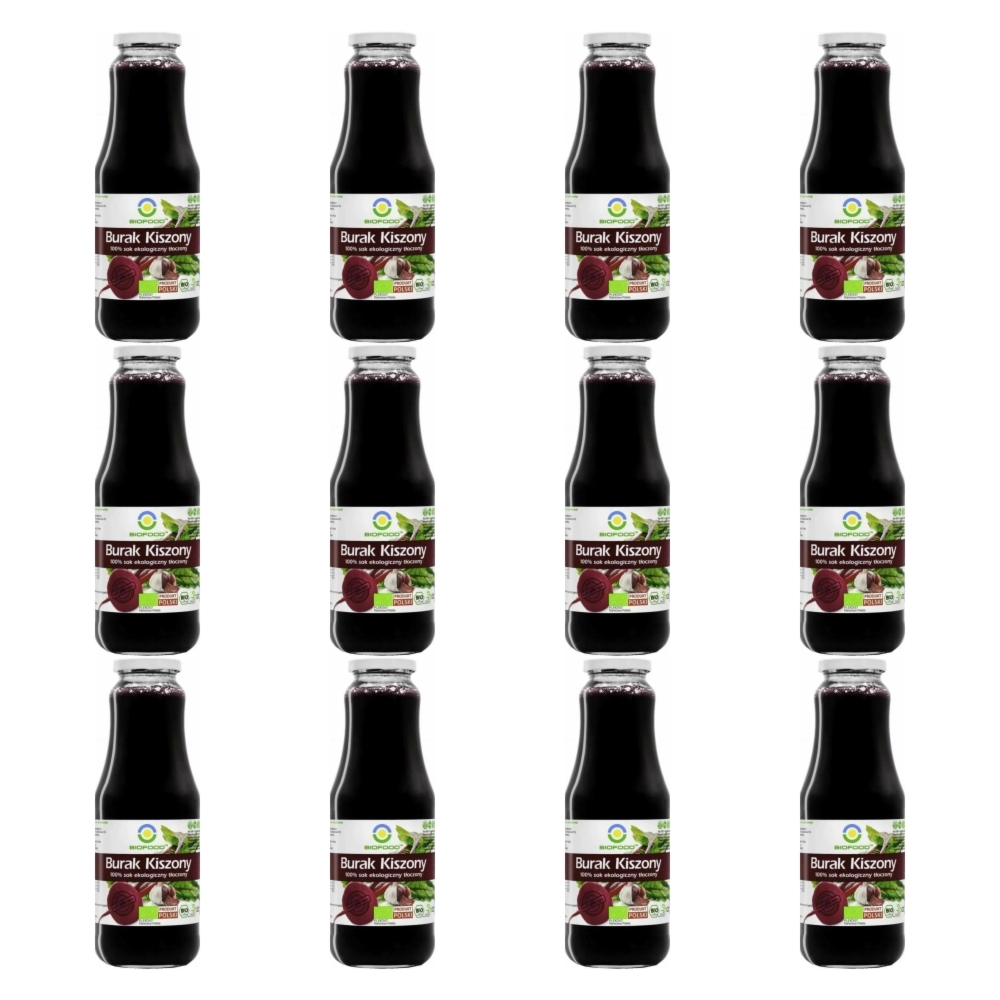 12 x Sok z Buraka Kiszonego NFC Bio 1 L - BioFood