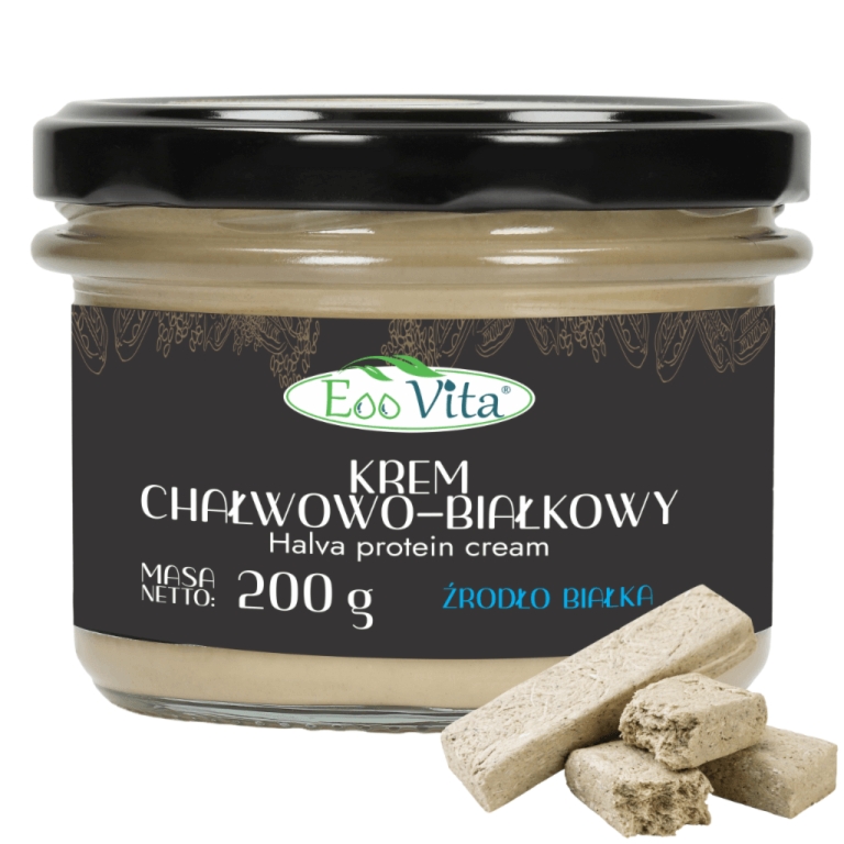 Krem Chałwowo-Białkowy Źródło Białka Bez Dodatku Cukru 200 g EooVita