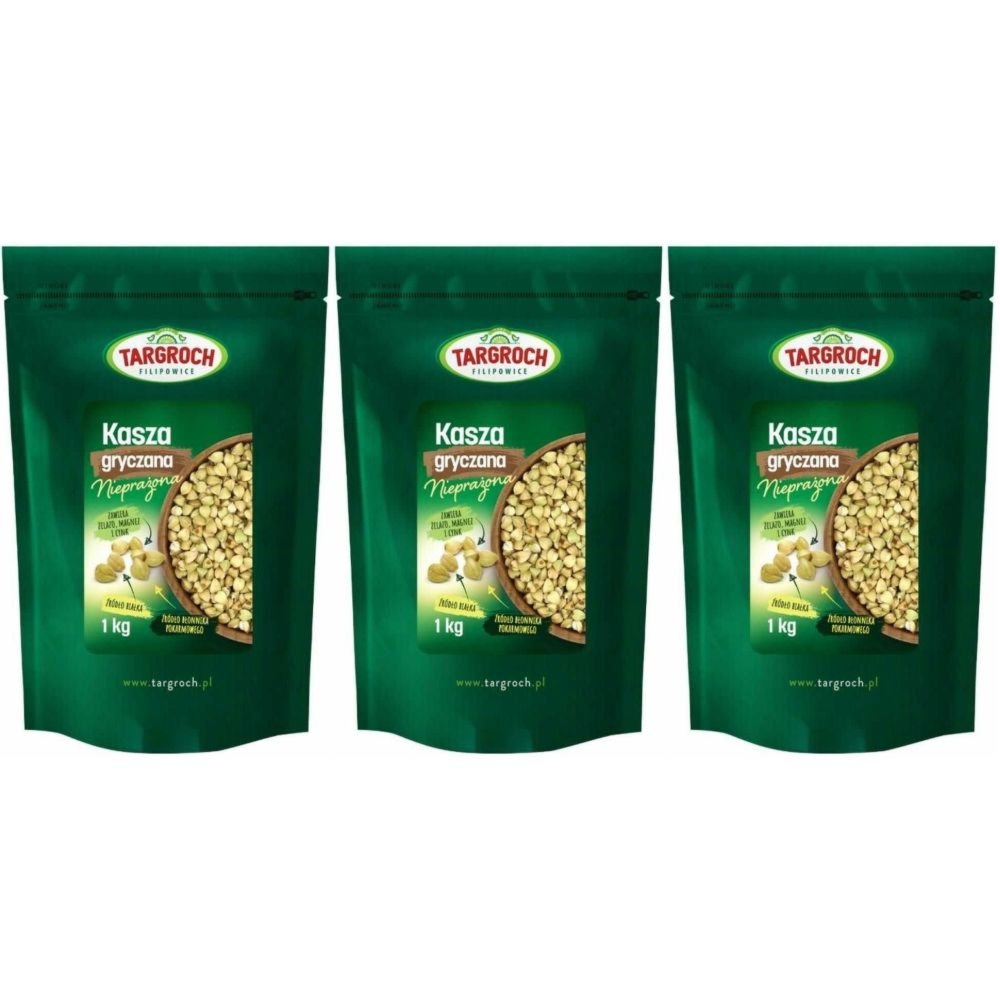 3 x Kasza Gryczana Niepalona 1 kg - Targroch
