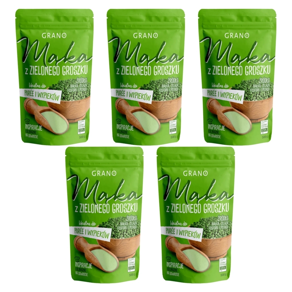 5 x Mąka z Zielonego Groszku 500 g - Grano