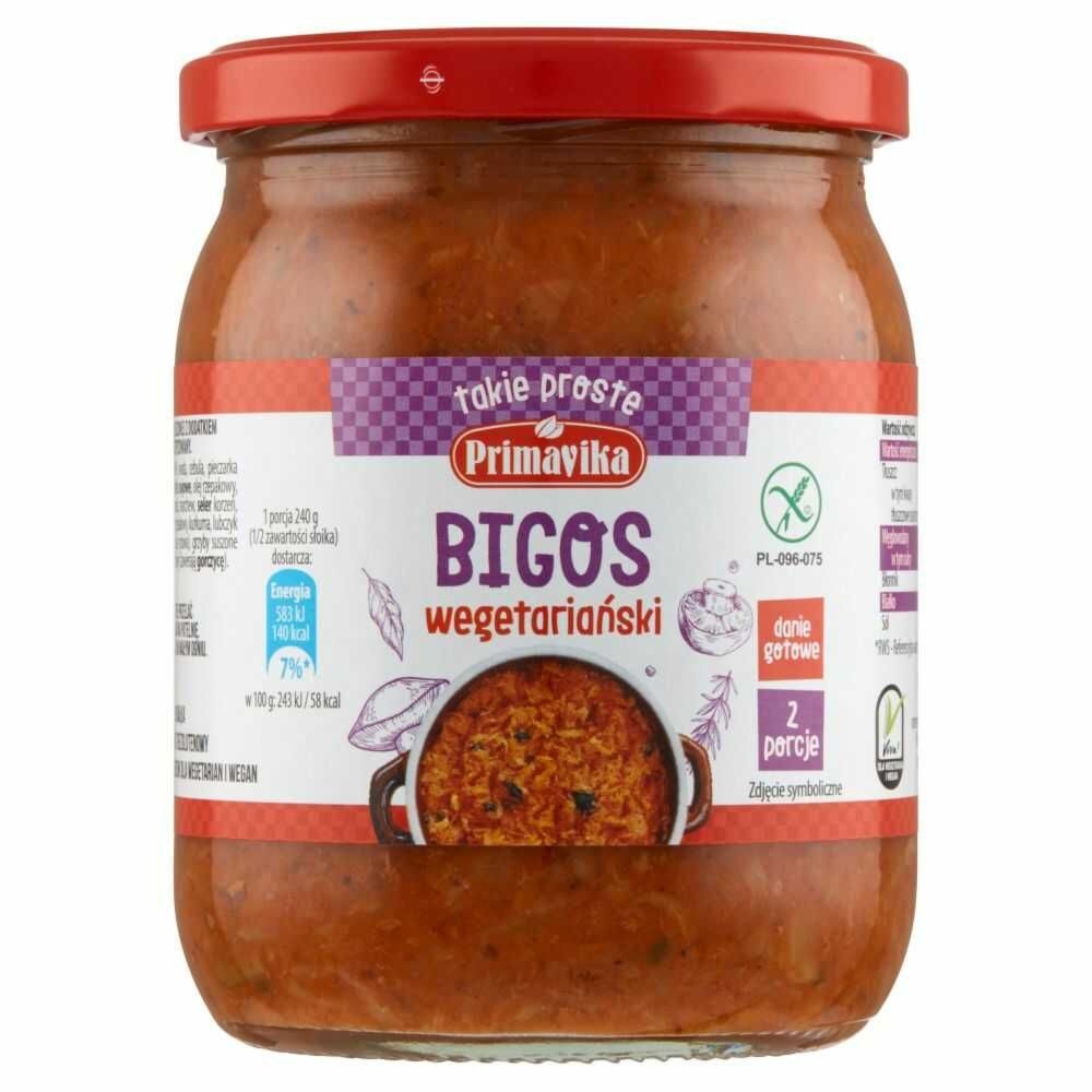 Bigos Roślinny Bezglutenowy 480 g - Primavika