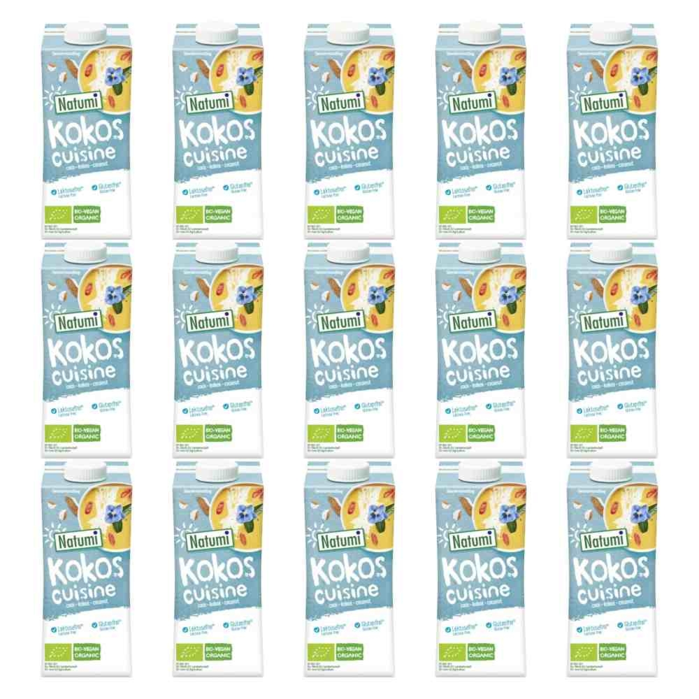 15 x Zagęszczony Produkt Kokosowy Bezglutenowy Bio 200 ml - Natumi