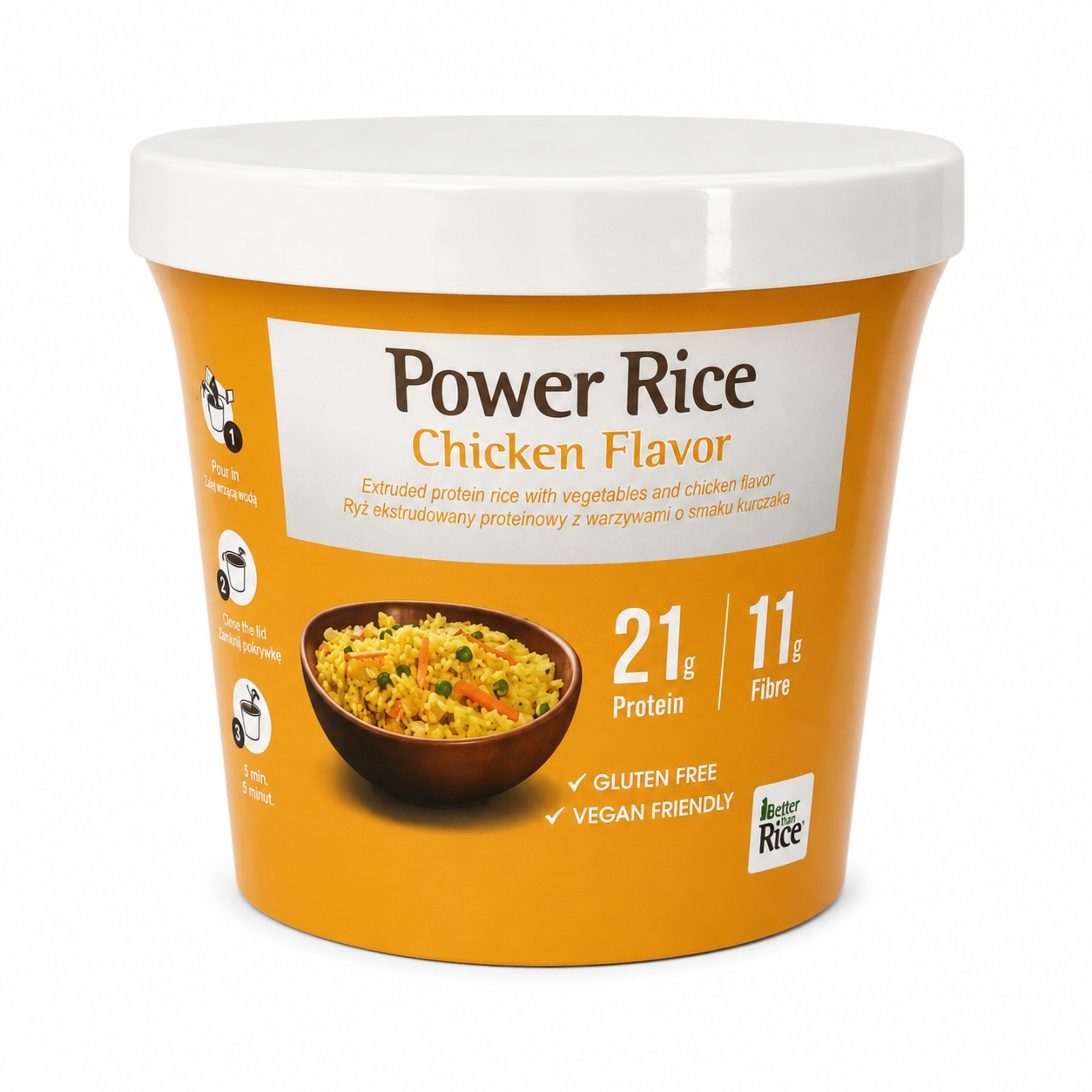 Ryż Proteinowy w Kubku z Warzywami o Smaku Kurczaka 110 g Better Than Rice