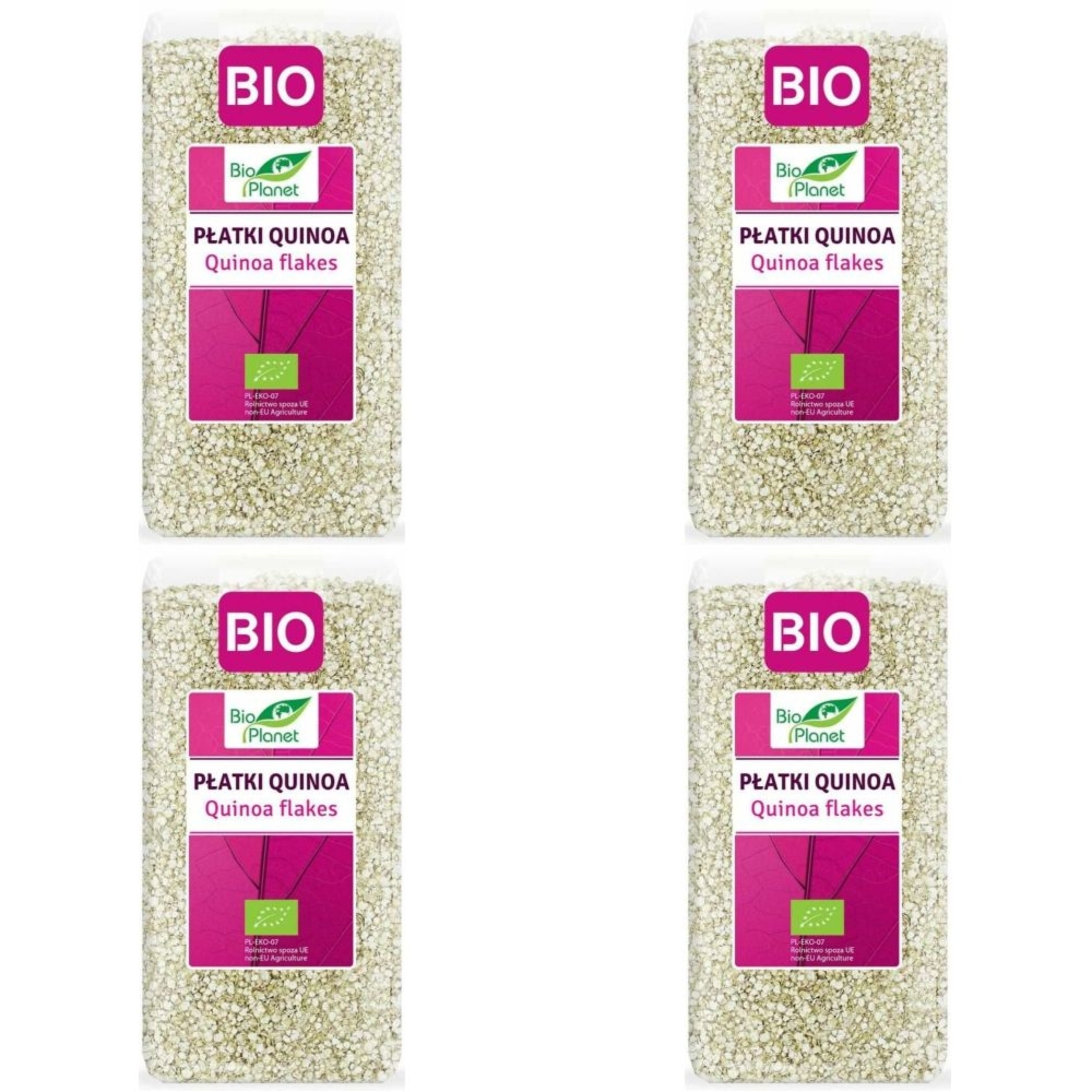4 x Płatki Quinoa Bio 300 g - Bio Planet - Płatki z Komosy Ryżowej Eko