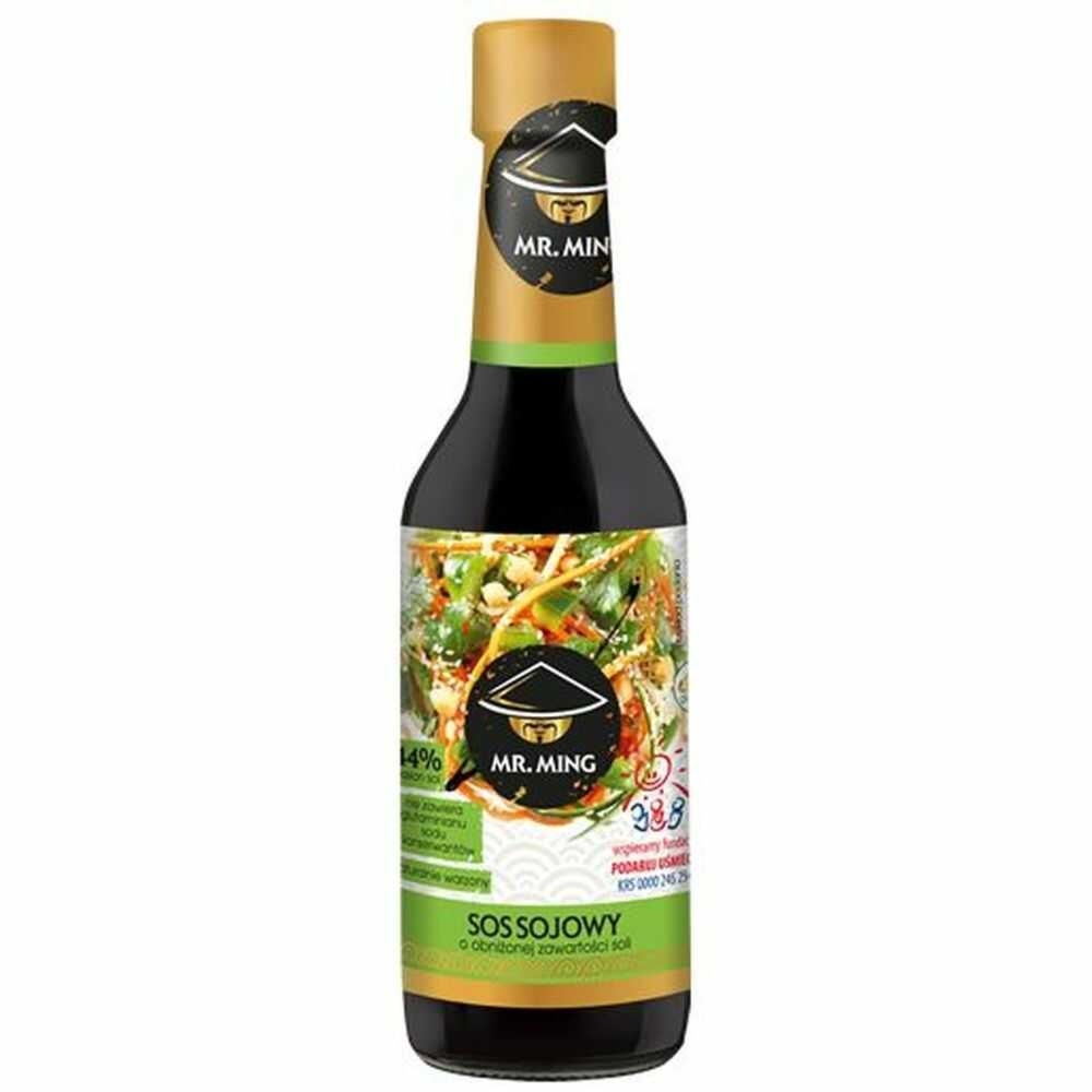 Sos Sojowy o Obniżonej Zawartości Soli 44% 150 ml - Mr. Ming