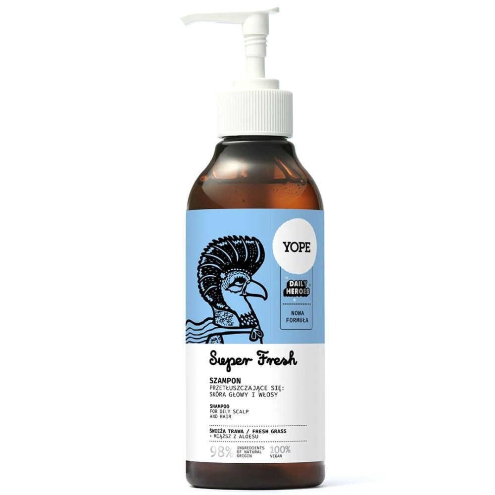 Szampon do Włosów Przetłuszczających się Super Fresh 300 ml - Yope
