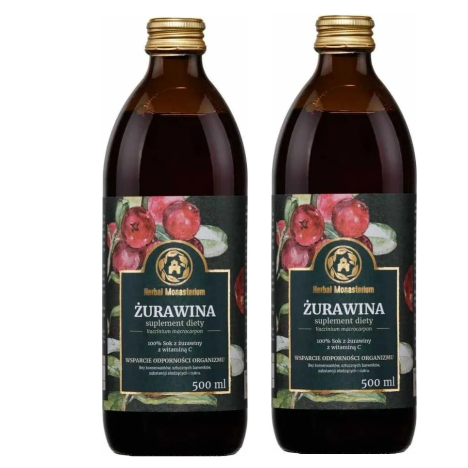 2 x Żurawina 500 ml - Herbal Monasterium