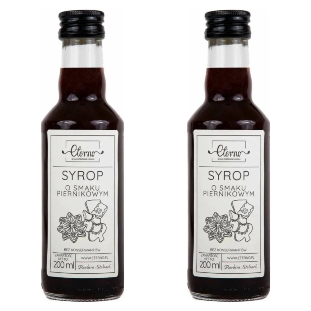 2 x Syrop o Smaku Piernikowym 200 ml - Eterno