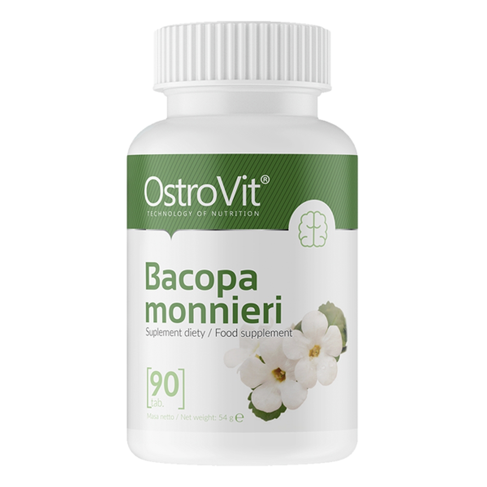 Фото - Вітаміни й мінерали OstroVit Bacopa Monnieri 90 Tabletek  
