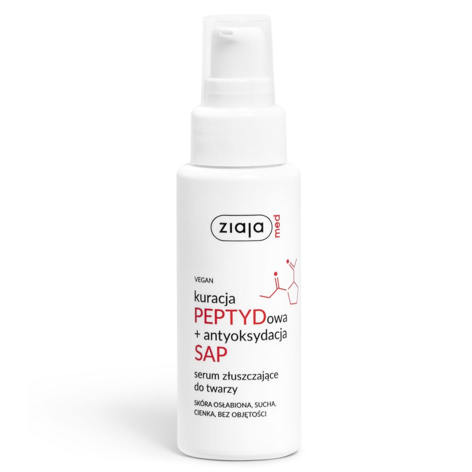 Serum Złuszczające do Twarzy KURACJA PEPTYDOWA 50 ml - Ziaja MED