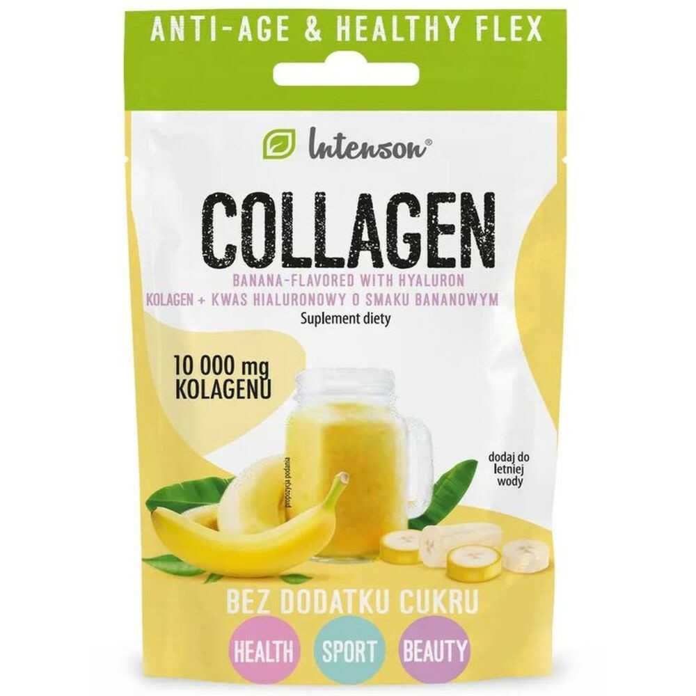 Kolagen+ Kwas Hialuronowy+ Witamina C o Smaku Bananowym  11,1 g - Intenson