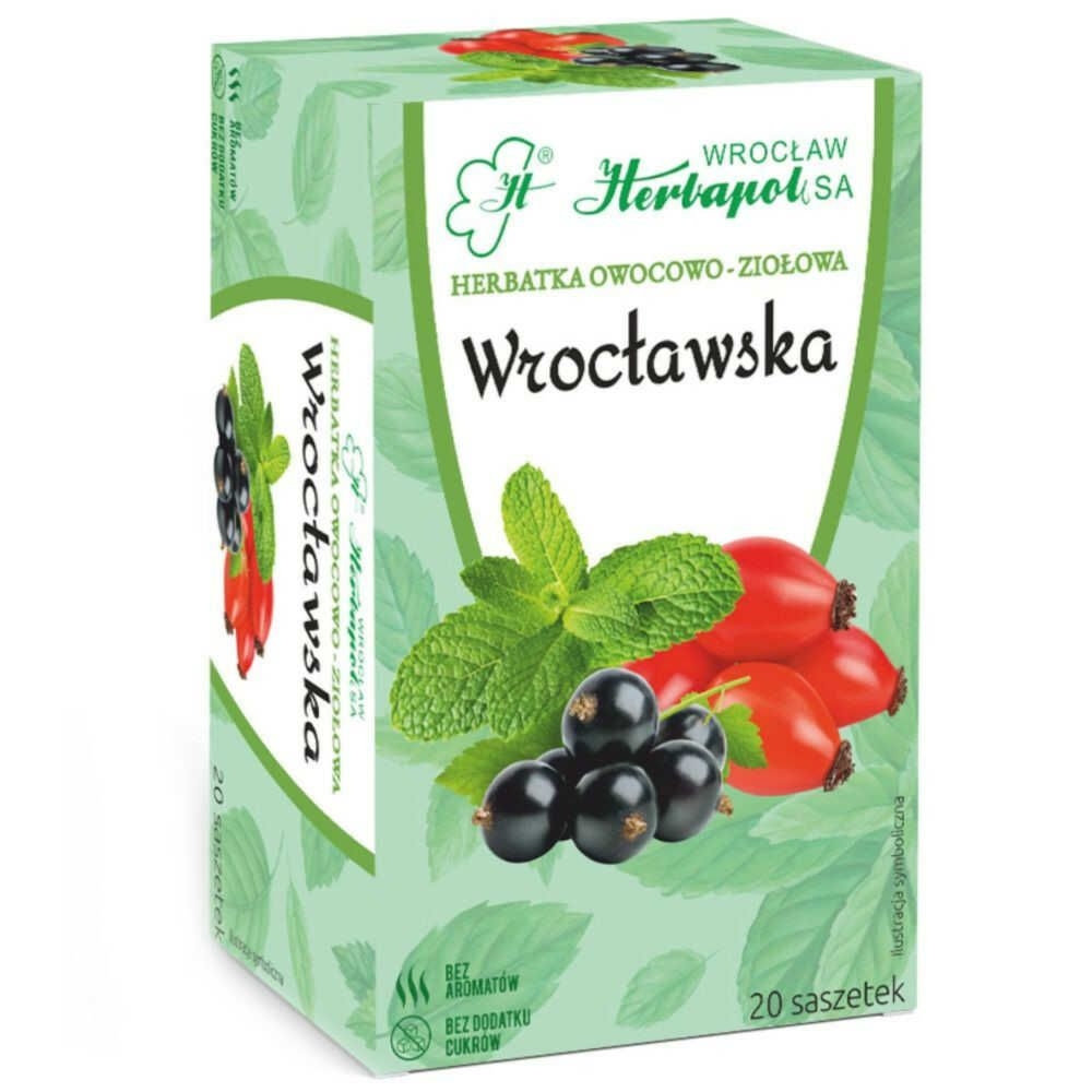 Herbatka Owocowo - Ziołowa WROCŁAWSKA 60 g (20x 3 g) - Herbapol Wrocław