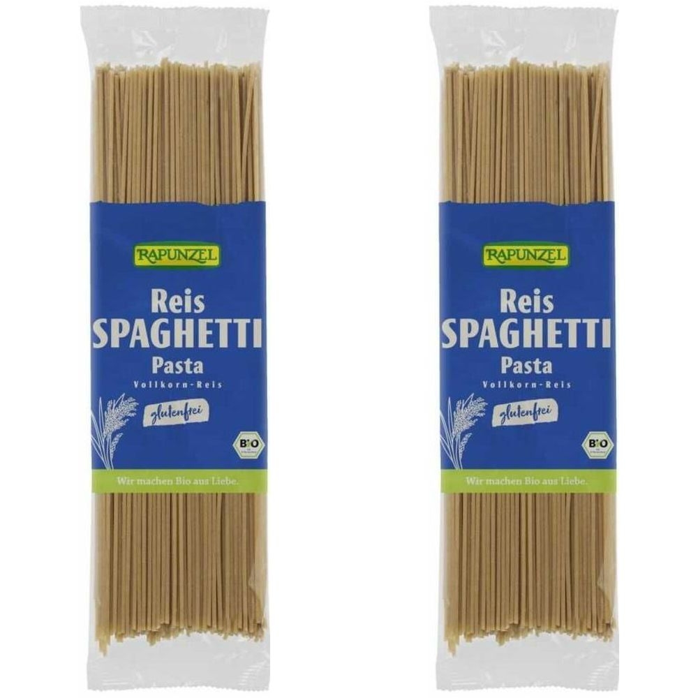 2 x Makaron Ryżowy Razowy Spaghetti Bezglutenowy Bio 250 g - Rapunzel