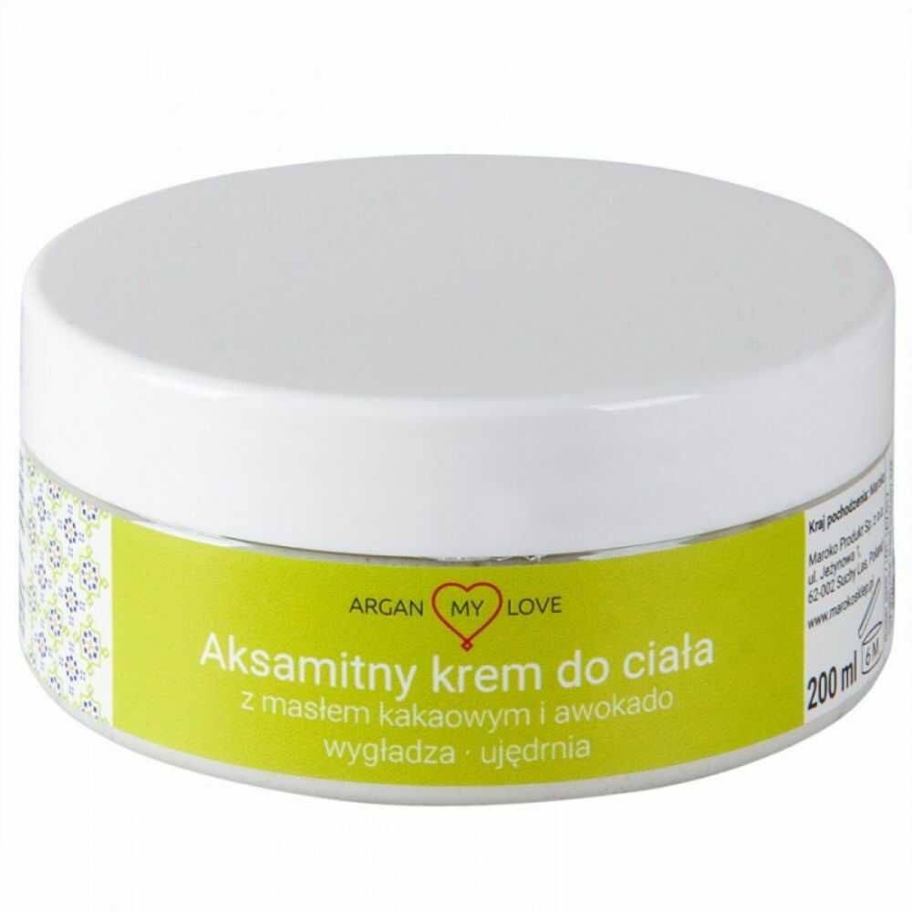 Aksamitny Krem do Ciała Masło Kakaowe and  Awokado 200 ml - Argan My Love